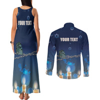 Yom HaShoah 2024 Couples Matching Tank Maxi Dress and Long Sleeve Button Shirt Holocaust Remembrance Day - Wonder Print Shop