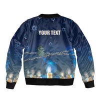 Yom HaShoah 2024 Sleeve Zip Bomber Jacket Holocaust Remembrance Day - Wonder Print Shop