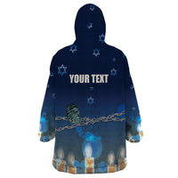 Yom HaShoah 2024 Wearable Blanket Hoodie Holocaust Remembrance Day - Wonder Print Shop