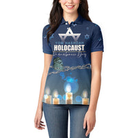 Yom HaShoah 2024 Women Polo Shirt Holocaust Remembrance Day - Wonder Print Shop