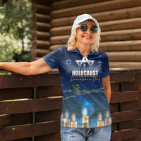 Yom HaShoah 2024 Women Polo Shirt Holocaust Remembrance Day - Wonder Print Shop