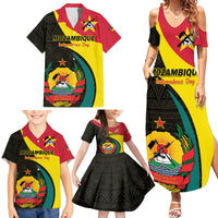 Mozambique Independence Day Family Matching Summer Maxi Dress and Hawaiian Shirt Muzambhiki 1975 Anniversary - Wonder Print Shop