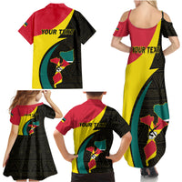 Mozambique Independence Day Family Matching Summer Maxi Dress and Hawaiian Shirt Muzambhiki 1975 Anniversary - Wonder Print Shop