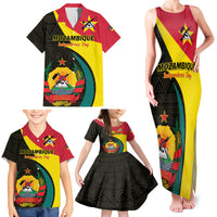 Mozambique Independence Day Family Matching Tank Maxi Dress and Hawaiian Shirt Muzambhiki 1975 Anniversary - Wonder Print Shop