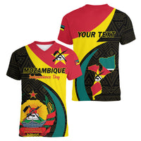 Mozambique Independence Day Women V-Neck T-Shirt Muzambhiki 1975 Anniversary - Wonder Print Shop