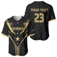 Custom Football 2026 Ghana Baseball Jersey Black Stars Rise