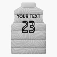 Custom Football 2026 Ghana Sleeveless Puffer Jacket Black Stars Go Glory