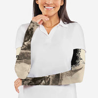 Personalized Kentucky Run For The Rose Arm Sleeves Beige Rose Floral