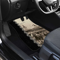 Personalized Kentucky Run For The Rose Car Mats Beige Rose Floral