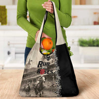 Kentucky Run For The Rose Grocery Bag Beige Rose Floral