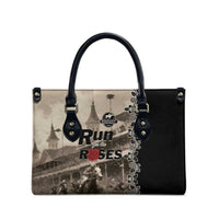 Kentucky Run For The Rose Leather Bag Beige Rose Floral