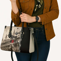 Kentucky Run For The Rose Leather Bag Beige Rose Floral