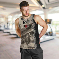 Personalized Kentucky Run For The Rose Men Tank Top Beige Rose Floral