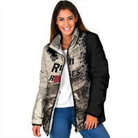 Personalized Kentucky Run For The Rose Padded Jacket Beige Rose Floral