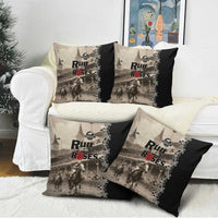 Kentucky Run For The Rose Pillow Cover Beige Rose Floral