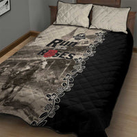 Kentucky Run For The Rose Quilt Bed Set Beige Rose Floral