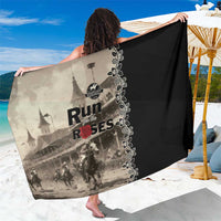 Kentucky Run For The Rose Sarong Beige Rose Floral
