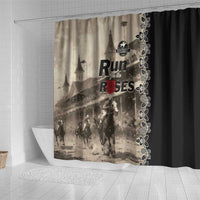 Kentucky Run For The Rose Shower Curtain Beige Rose Floral
