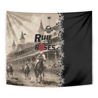 Kentucky Run For The Rose Tapestry Beige Rose Floral