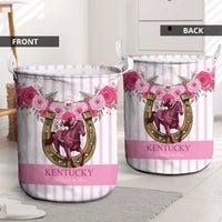 Kentucky Horse Racing Laundry Basket Run For The Rose