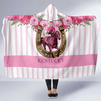 Kentucky Horse Racing Hooded Blanket Run For The Rose