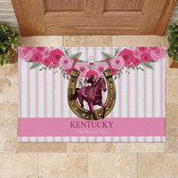 Kentucky Horse Racing Rubber Doormat Run For The Rose