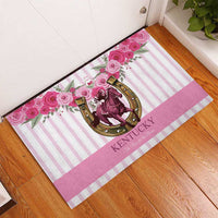Kentucky Horse Racing Rubber Doormat Run For The Rose
