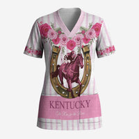 Personalized Kentucky Horse Racing Scrub Top Run For The Rose