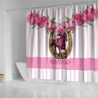 Kentucky Horse Racing Shower Curtain Run For The Rose