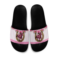 Kentucky Horse Racing Slide Sandals Run For The Rose