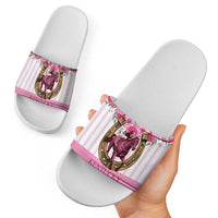 Kentucky Horse Racing Slide Sandals Run For The Rose