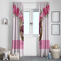 Kentucky Horse Racing Window Curtain Run For The Rose