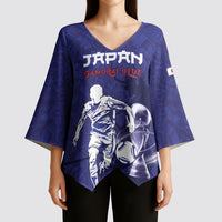 Custom Japan Samurai Blue 2026 Football Kimono Sleeve Blouse Go Champion