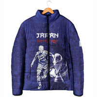Custom Japan Samurai Blue 2026 Football Padded Jacket Go Champion