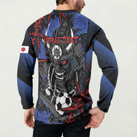 Personalised Japan Samurai 2026 Football Button Sweatshirt Come To Fight