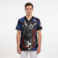 Personalised Japan Samurai 2026 Football Scrub Top Come To Fight