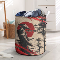 Personalised Japan Samurai Vintage Laundry Basket Honor Defines Strength
