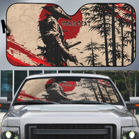 Personalised Japan Samurai Vintage Auto Sun Shade Honor Defines Strength