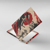 Personalised Japan Samurai Vintage Canvas Wall Art Honor Defines Strength
