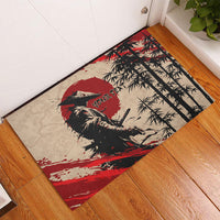 Personalised Japan Samurai Vintage Rubber Doormat Honor Defines Strength