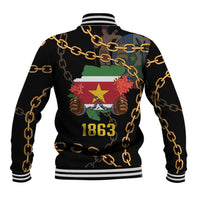 Suriname Keti Koti Baseball Jacket Kettingsnijden Prisiri Manspasi - Wonder Print Shop