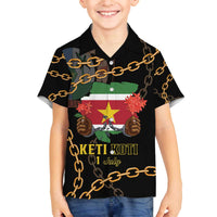 Suriname Keti Koti Family Matching Puletasi and Hawaiian Shirt Kettingsnijden Prisiri Manspasi - Wonder Print Shop