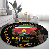 Suriname Keti Koti Round Carpet Kettingsnijden Prisiri Manspasi