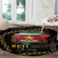 Suriname Keti Koti Round Carpet Kettingsnijden Prisiri Manspasi