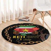 Suriname Keti Koti Round Carpet Kettingsnijden Prisiri Manspasi
