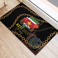 Suriname Keti Koti Rubber Doormat Kettingsnijden Prisiri Manspasi - Wonder Print Shop