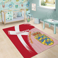 Danmark 2024 Football Area Rug We are Red We are White We are Danish Dynamite - Wonder Print Shop