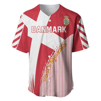 Custom Danmark 2024 Football Baseball Jersey We are Red We are White We are Danish Dynamite - Wonder Print Shop