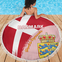 Danmark 2024 Football Beach Blanket We are Red We are White We are Danish Dynamite - Wonder Print Shop