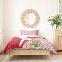 Danmark 2024 Football Bedding Set We are Red We are White We are Danish Dynamite - Wonder Print Shop